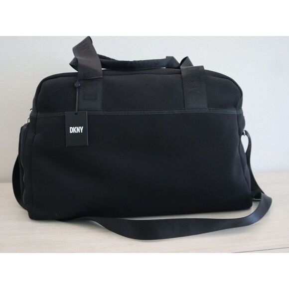 DKNY R11XDM60 Unisex Large Black Suzie Weekender Duffle Travel Bag - Picture 2 of 11